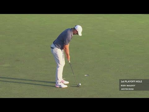 Rory McIlroy wins the Masters, beating Justin Rose on the first hole of a playoff to complete the ca