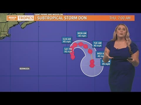 Saturday Morning Tropical Update: Subtropical Storm Don meanders in the Atlantic