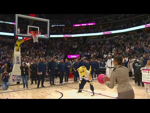 Miss USA Alma Cooper takes first shot of Nuggets game, inspiring women to shoot for their dreams