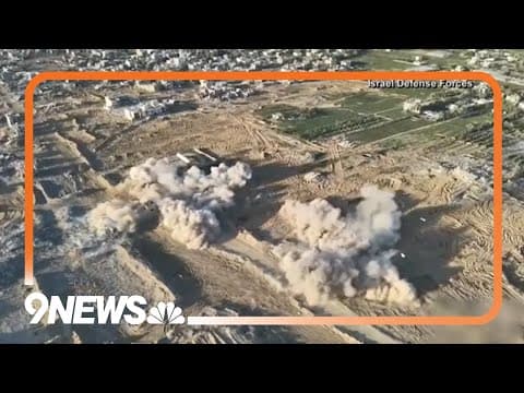 Israel-Hamas War: Building Collapse In Central Gaza After Strike