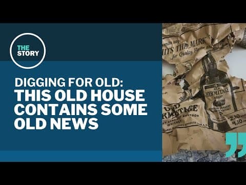 Viewer finds 1940 newspaper in the wall of her home | Digging for Old