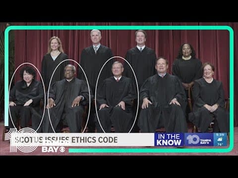 The Supreme Court says it is adopting a code of ethics, but it has no means of enforcement