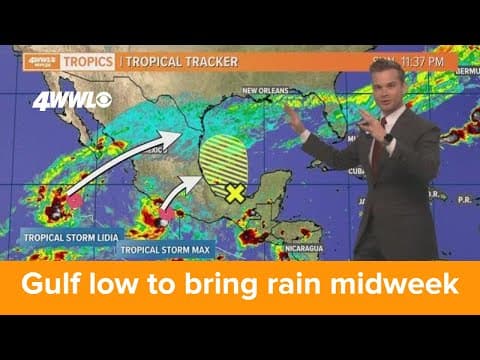 Monday morning tropical update: Rain this week from Gulf low