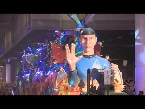 Mr. Spock float lives long and prospers at Bacchus Parade