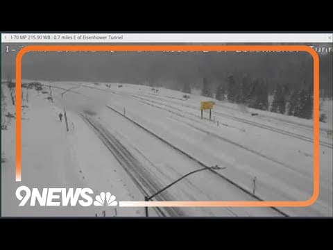 Westbound I-70 closed near Eisenhower Tunnel due to multiple accidents, road conditions
