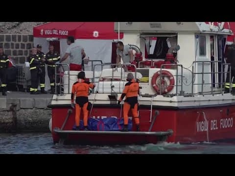 5 bodies recovered from wreckage of luxury yacht off the coast of Sicily