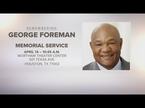 Houston to honor George Foreman on Monday