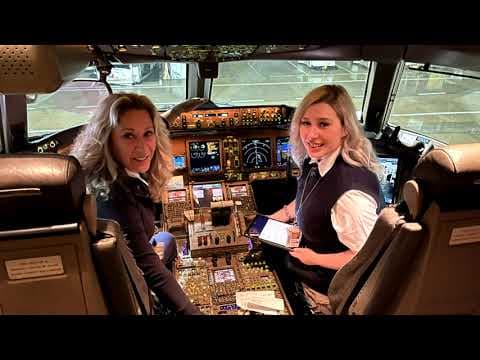 First mother-daughter duo to pilot international flight