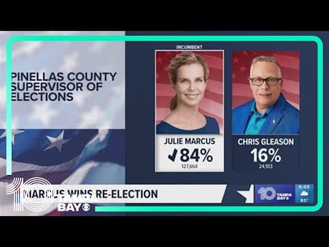 Julie Marcus on her way to a second term as supervisor of elections in Pinellas County