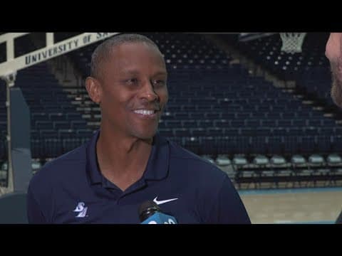 USD Toreros' Tyus Edney talks hoops with CBS 8's Jake Garegnani