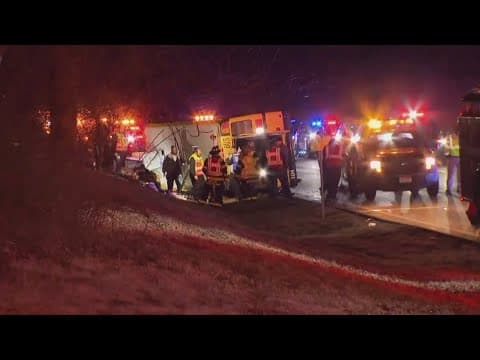 13 injured after school bus crashes in New Jersey