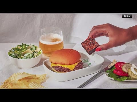 First class Delta fliers will now be able to order a Shake Shack burger