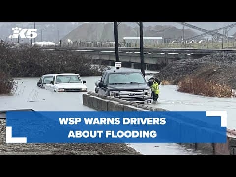 WSP warns drivers about flooding