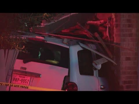 12-year-old girl hospitalized after car crashes into home in southwest Houston