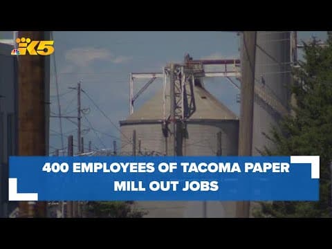Tacoma paper mill closure to impact 400 employees