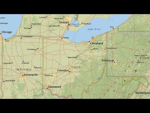2.8 magnitude earthquake detected in northeast Ohio Tuesday