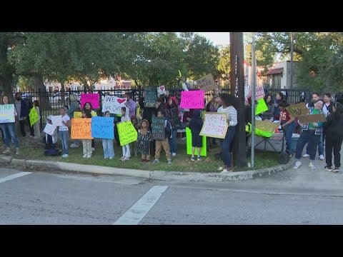 HISD parents protest suspension of Lantrip Elementary in Houston