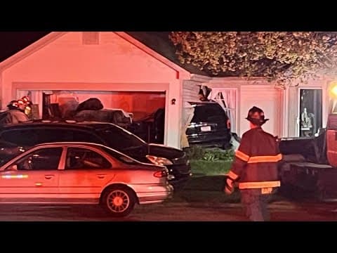 Van strikes Lawrence home