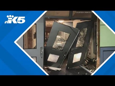 Stolen car used to smash into Graham elementary school