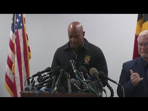 Gov Wes Moore gives update on Baltimore Bridge collapse