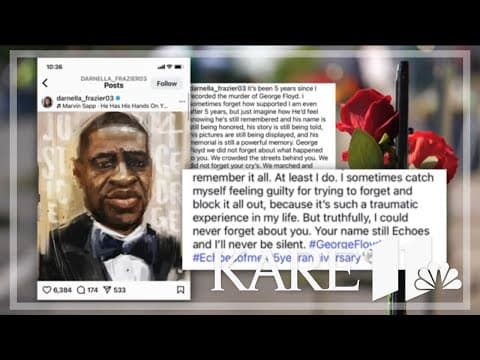 Woman who posted the video of George Floyd's murder shares tribute