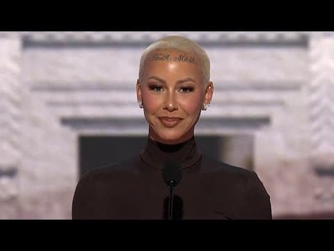 Celebrity Amber Rose speaks at 2024 RNC, voices support for Donald Trump
