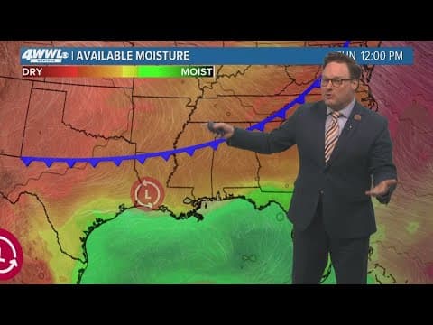 New Orleans Weather: Rain chances increase as the week wraps