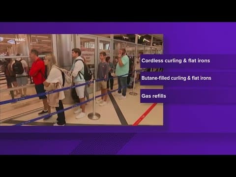 TSA expands ban on cordless hair styling tools amid travel season