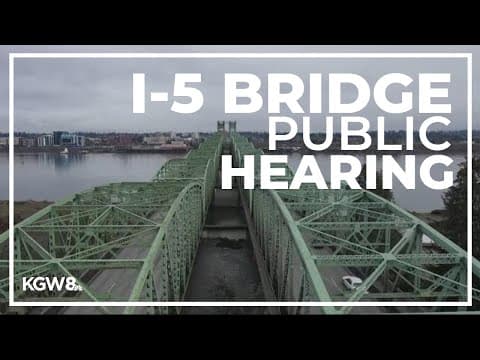 Interstate Bridge replacement project public hearing