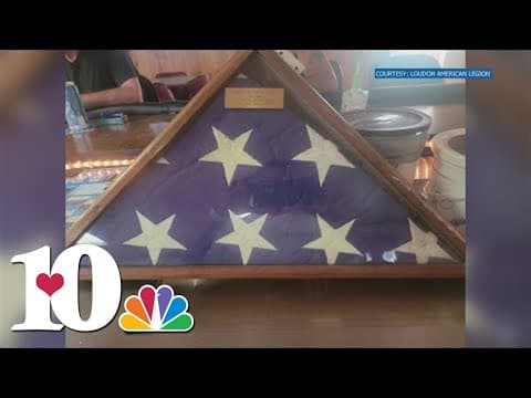 Military burial flag found in the trash returned to owner