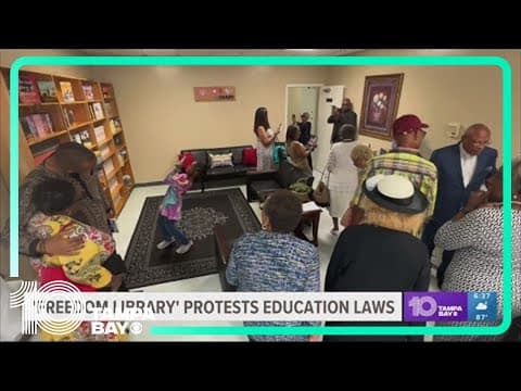 'Freedom Library' protesting Florida's education laws blessed by community