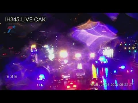 DFW Traffic: Traffic backed up in downtown Dallas amid heavy rain