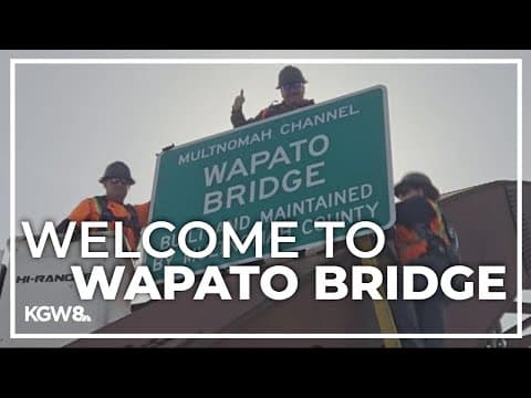 Sauvie Island Bridge renamed to Wapato Bridge