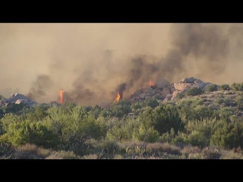Heat wave creates high fire danger for San Diego County during holiday weekend