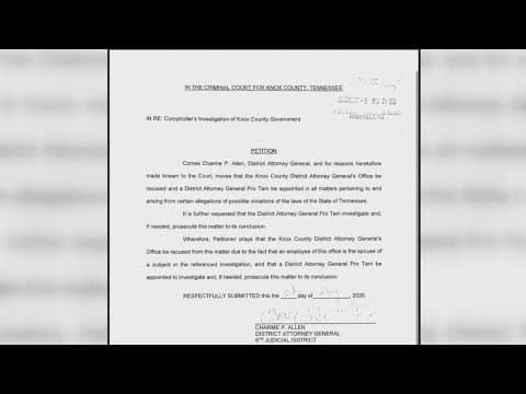 Knox County District Attorney recusing herself from potential investigation involving county offices