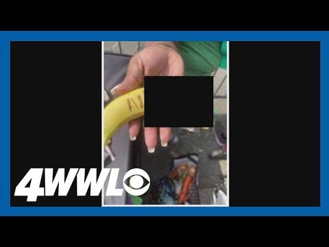 Banana with racist message caught by New Orleans family at parade