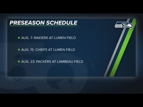 Seahawks reveal 2025 preseason schedule