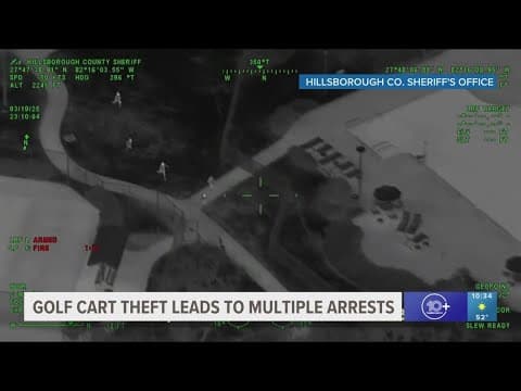 5 juveniles arrested after stealing golf cart in Riverview, fleeing: HCSO