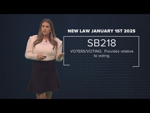 Closer look at more Louisiana laws going into effect on Jan. 1, 2025
