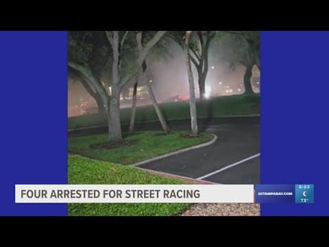 Deputies: 4 arrested for late-night street racing in Tampa