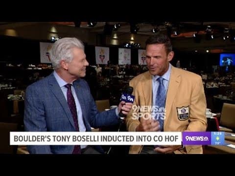 Boulder native Tony Boselli shares how special it is to be inducted into the Colorado Sports Hall of