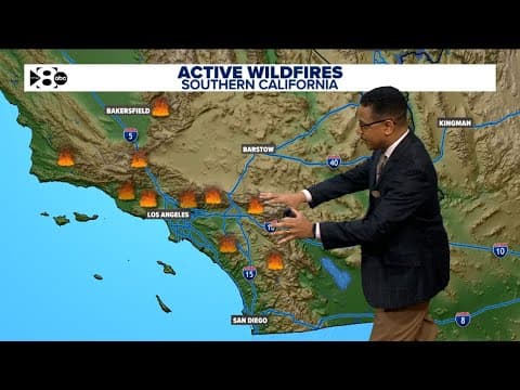 California wildfires forecast: Extended update on conditions, wind gusts and containment