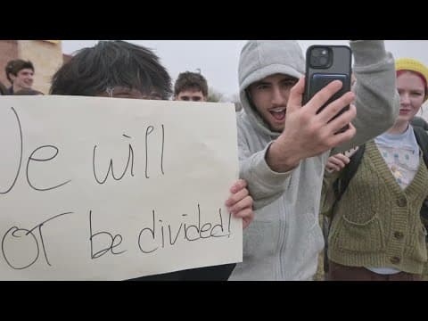 Students protest as a North Texas school district considers splitting