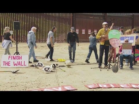 Protestors hold President's Day rally at the border to 'Save Friendship Park'