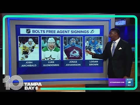 Lightning bring in multiple free agent signings