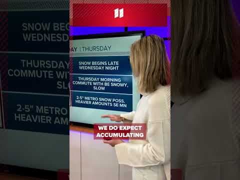 Thursday is our next #kare11 #WeatherWarn day as our next winter storm moves in. #mnwx #shorts