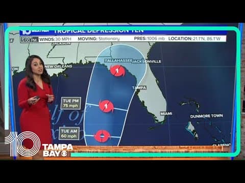 LIVE tropics update: Tropical Depression Ten forms (5 p.m. Saturday)