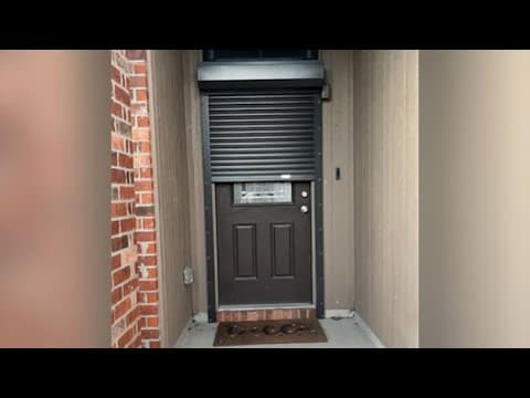 Texas-based National Weather Service meteorologist posts video his home's front door protection