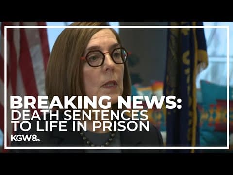 Oregon governor commutes all remaining death sentences to life in prison