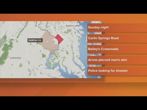 Man shot in back with crossbow at Bailey's Crossroads